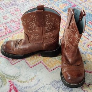 Ariat Fatbaby brown leather boots size 40/9.5